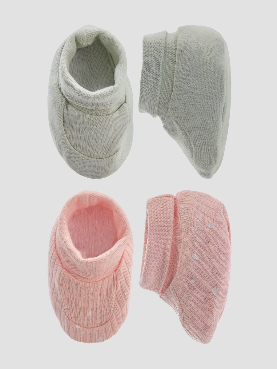 Pack of 2 Booties with Assorted Design
