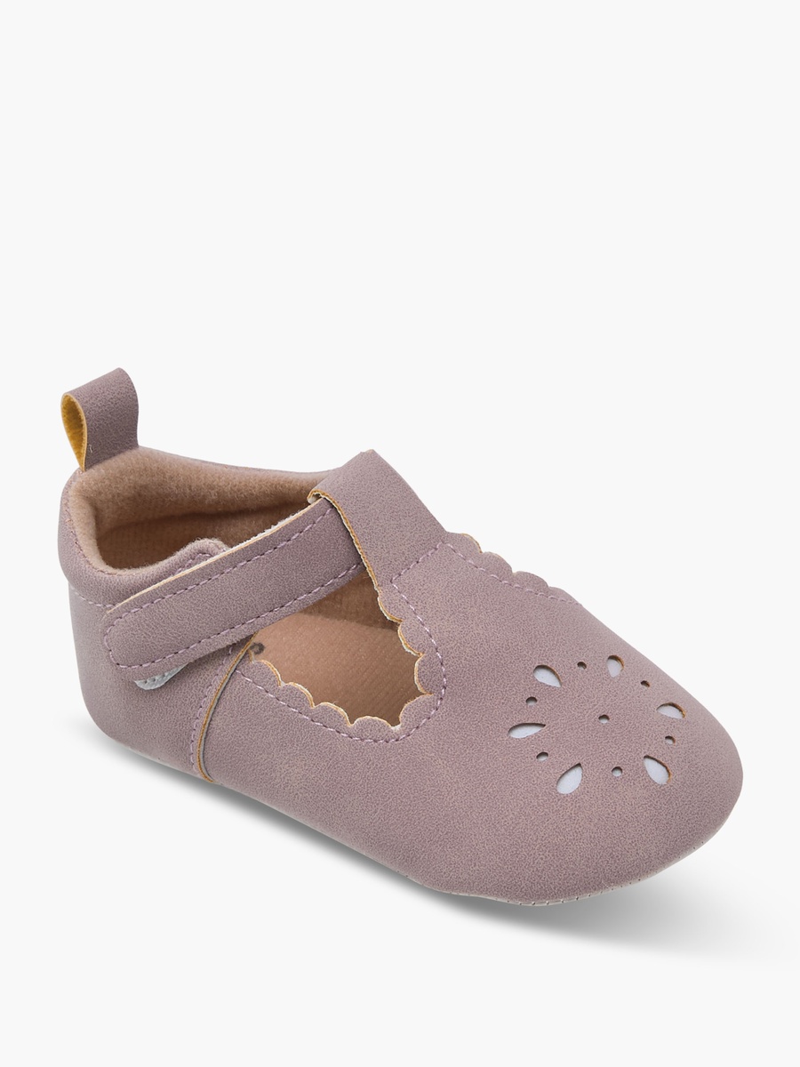 Cutout Booties with Hook and Loop Closure