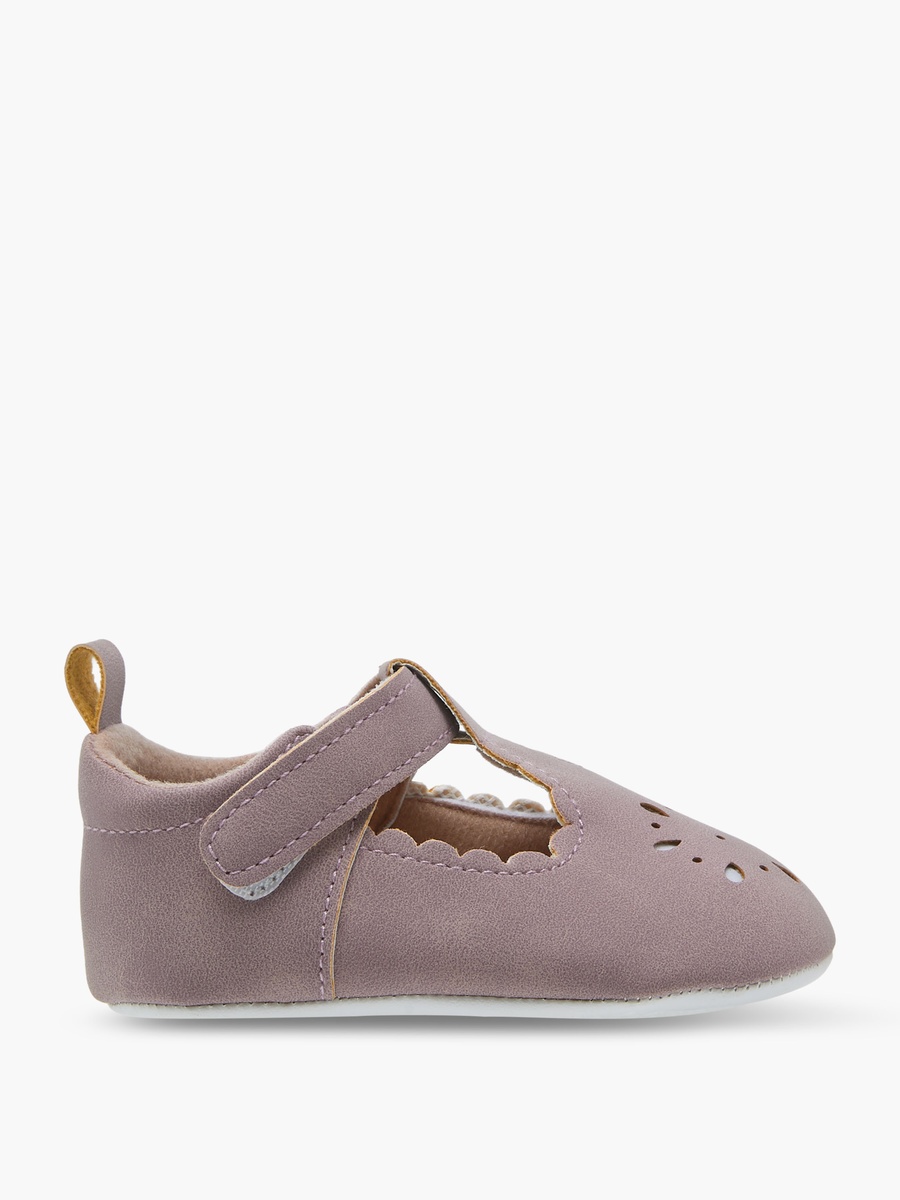 Cutout Booties with Hook and Loop Closure