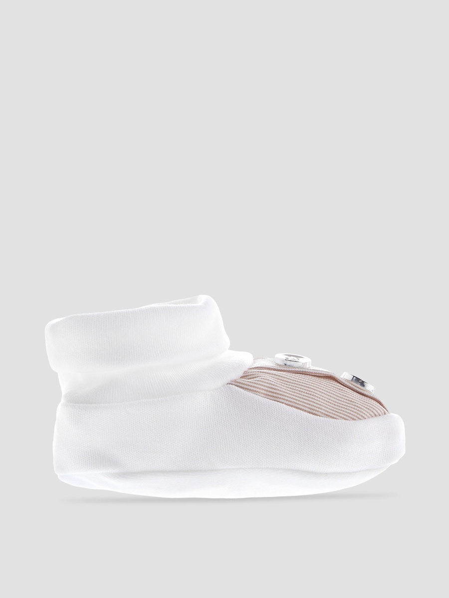 Booties with Striped Design