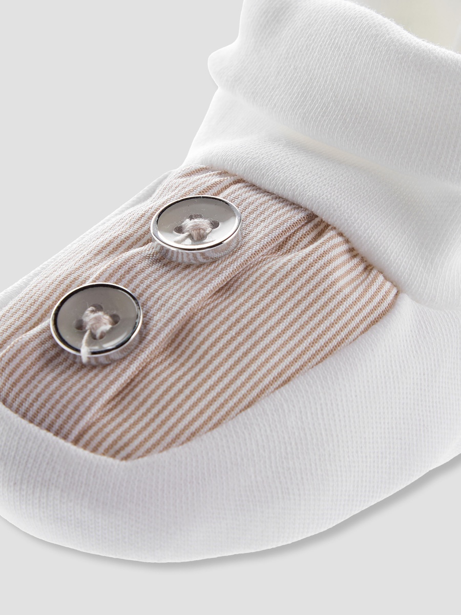 Booties with Striped Design