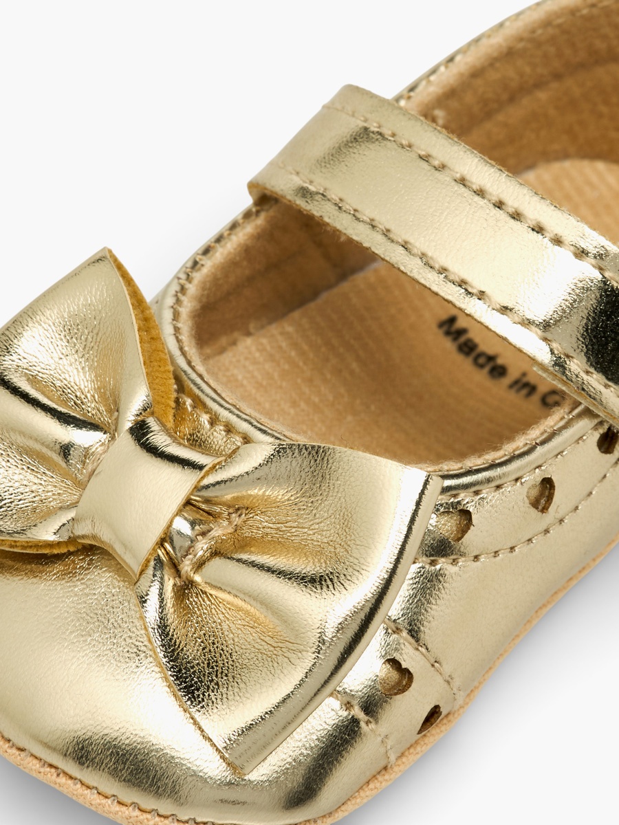 Bow Accent Booties with Hook and Loop Closure
