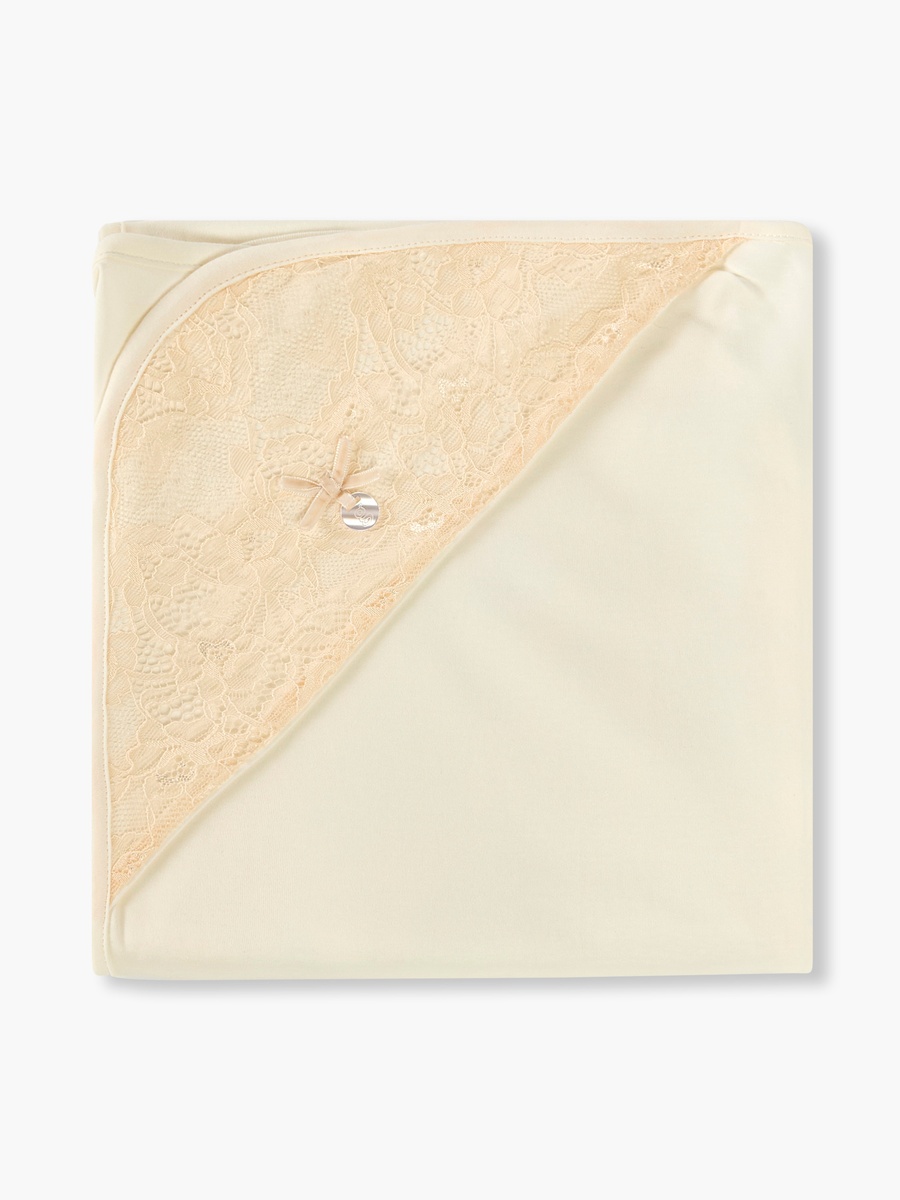 Receiving Blanket with Lace Detail