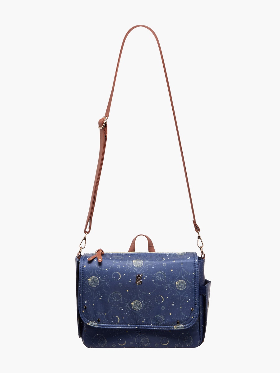 Space Print Diaper Bag with Changing Mat
