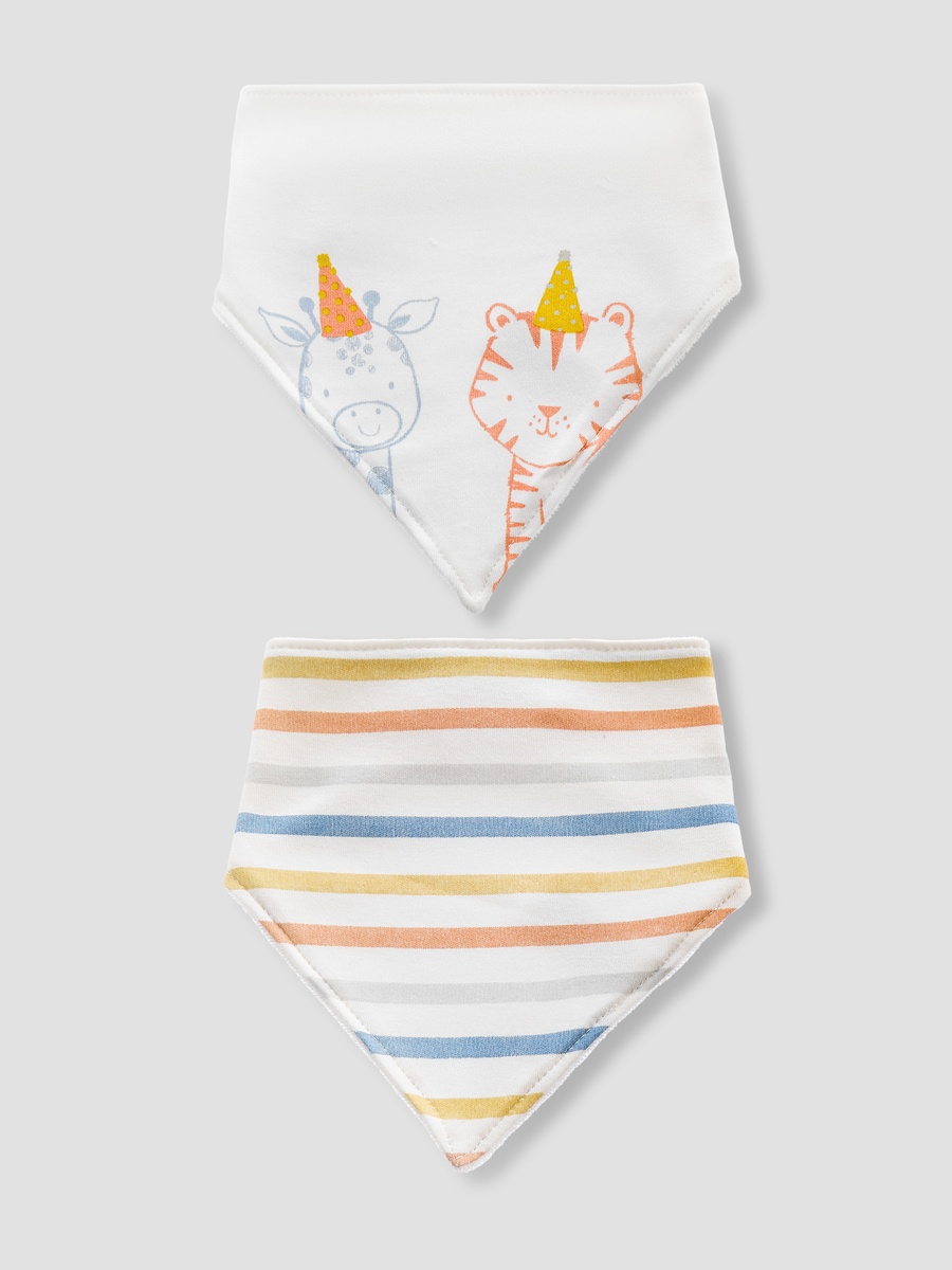 Pack of 2 Baby Bib with Assorted Print