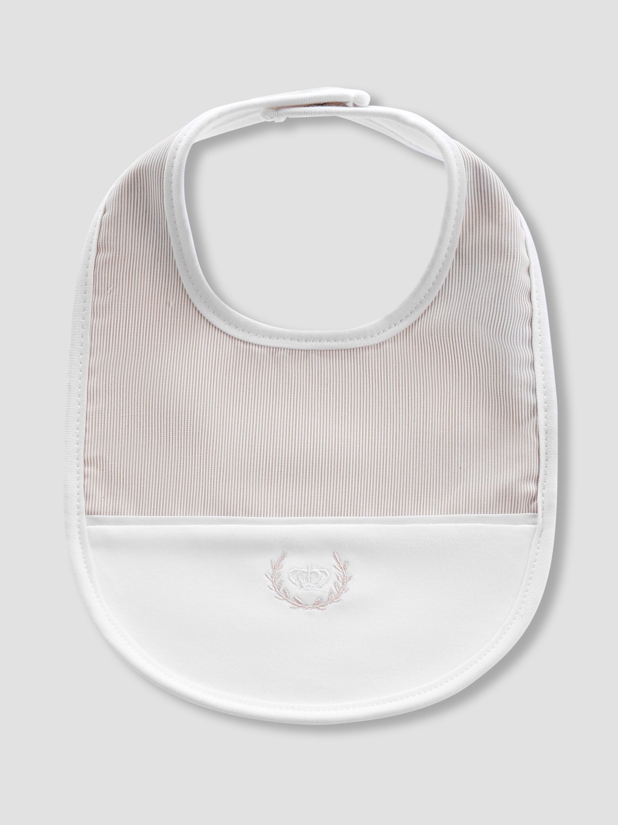 Baby Bib with Embroidered Design