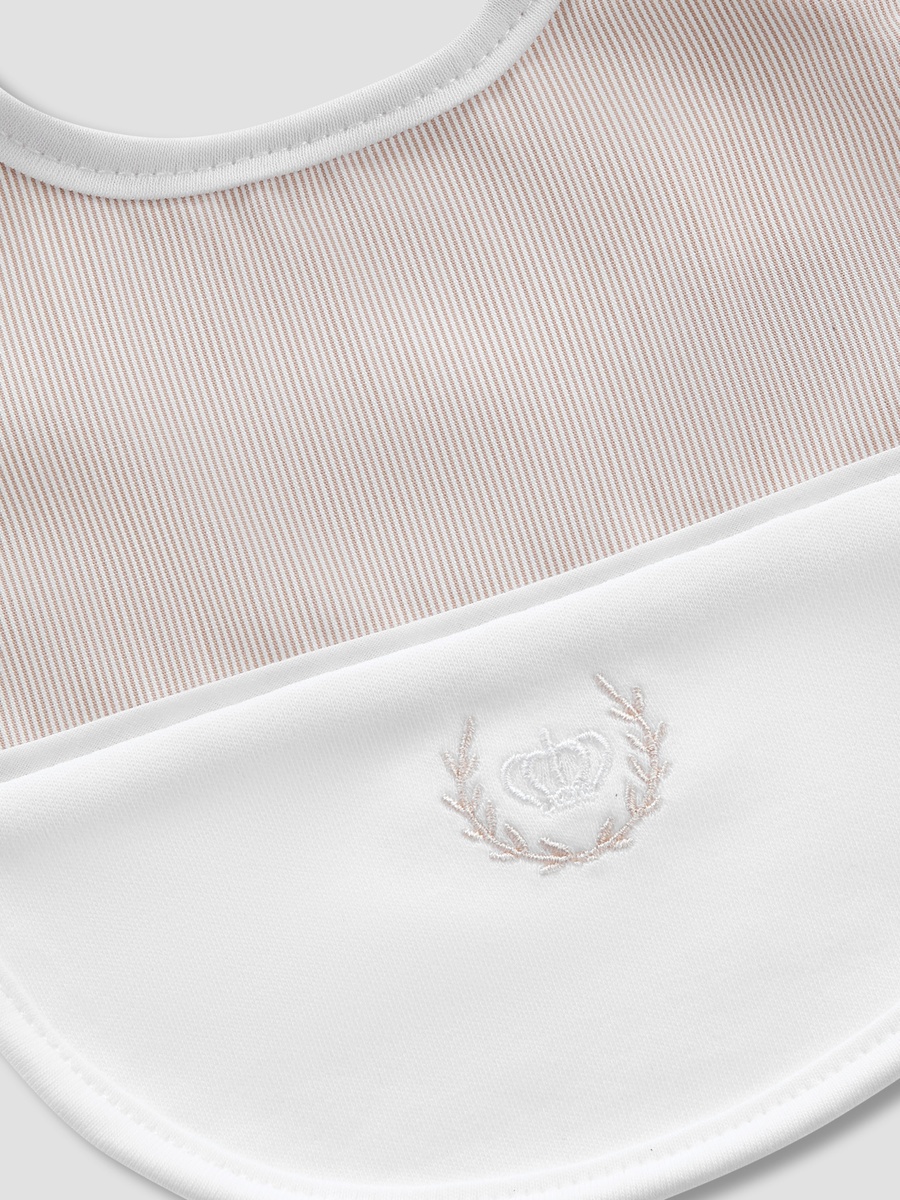 Baby Bib with Embroidered Design