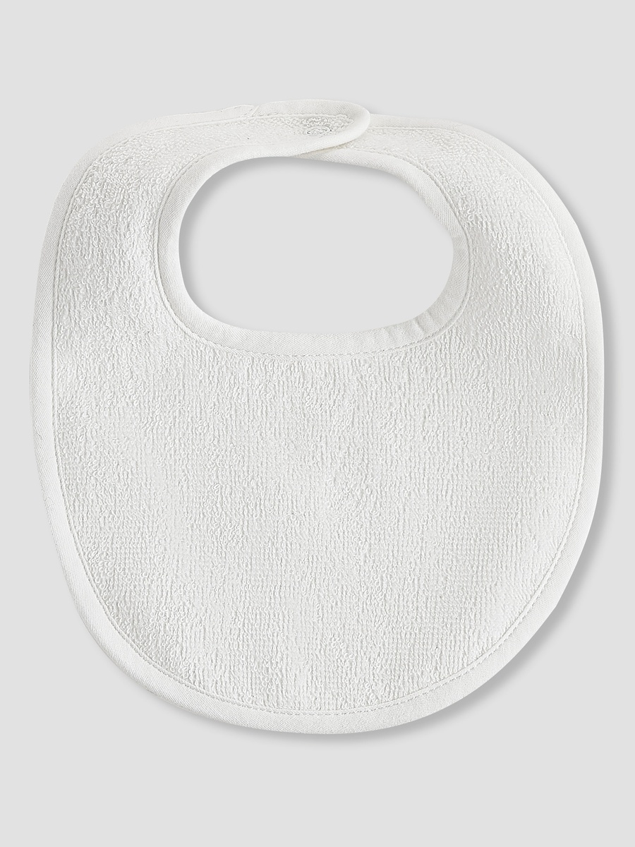 Pack of 4 Baby Bib with Snap Button Closure