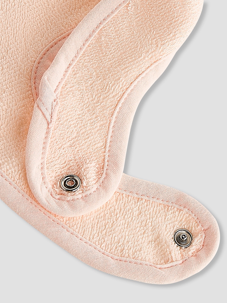 Pack of 4 Baby Bib with Snap Button Closure