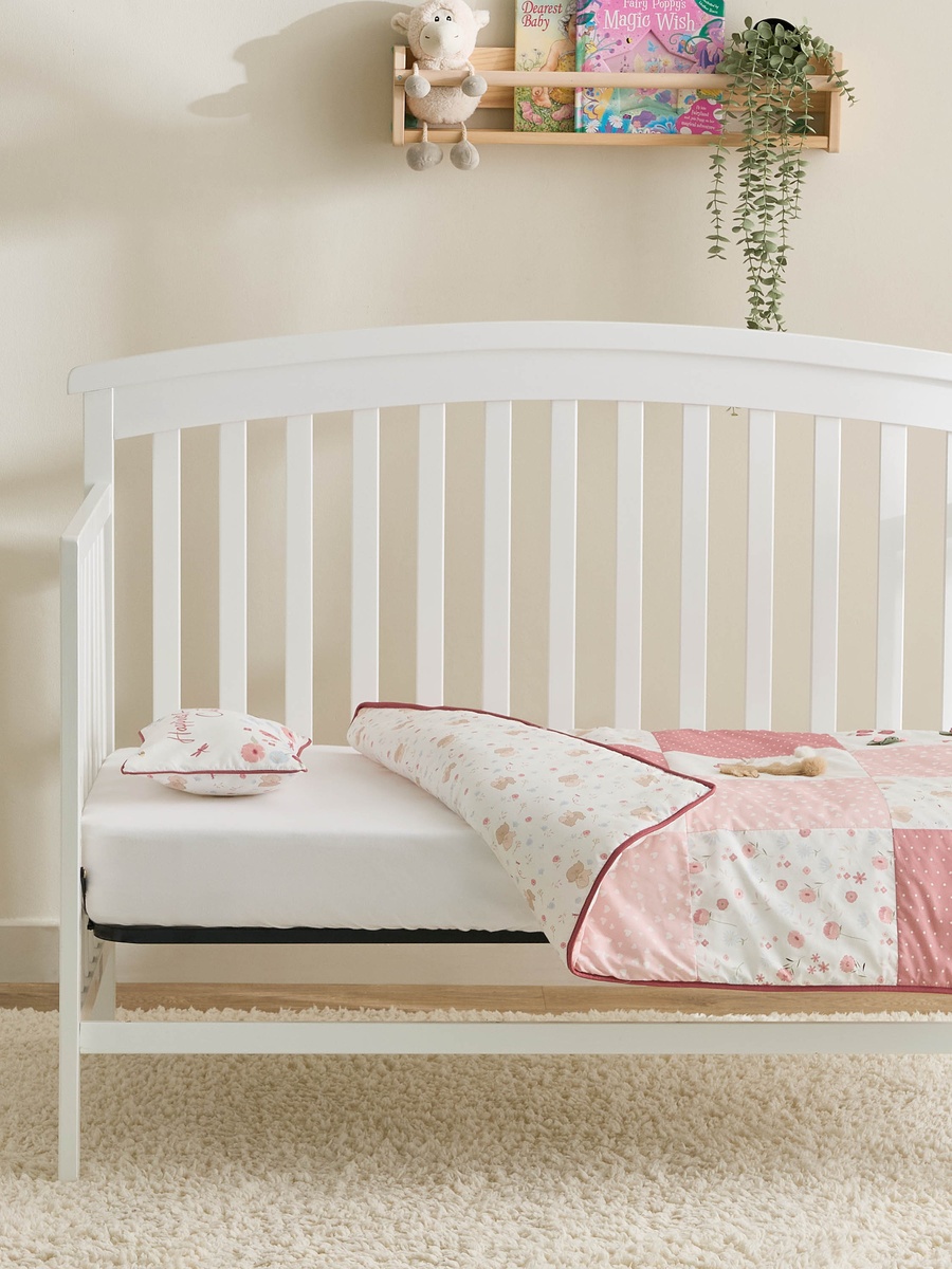 Baby Bedding Set with Bunny Print - 83x106 cm