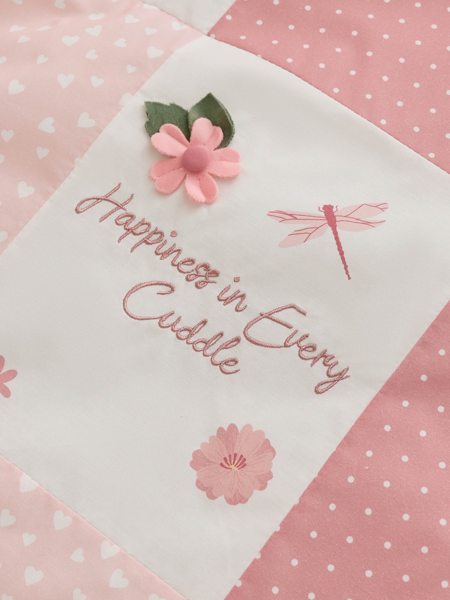 Baby Bedding Set with Bunny Print - 83x106 cm