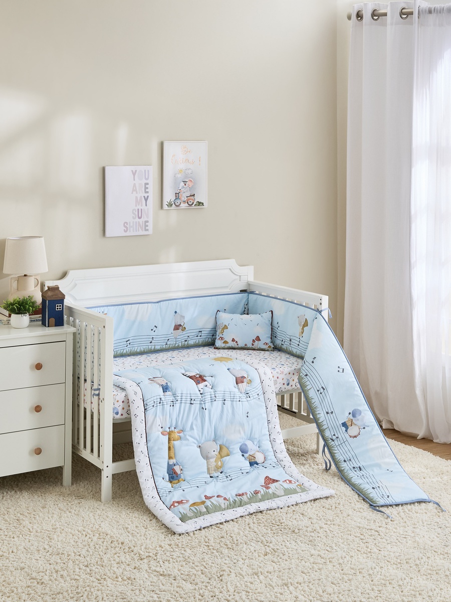 Baby Bedding Set with Print - 90x130 cm