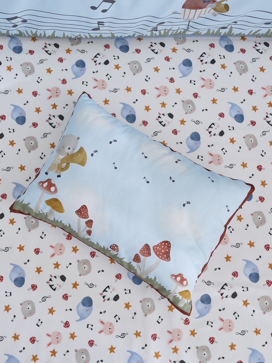 Baby Bedding Set with Print - 90x130 cm