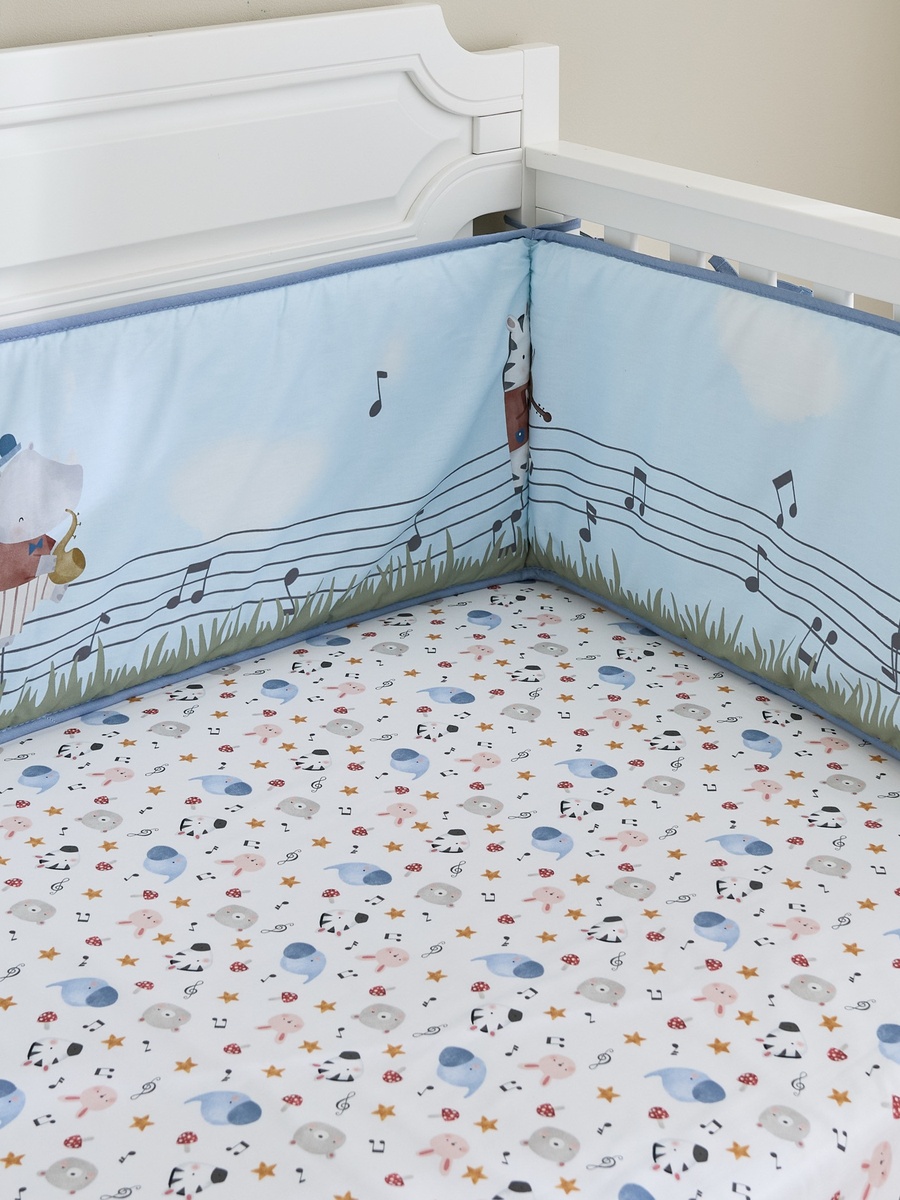 Baby Bedding Set with Print - 90x130 cm