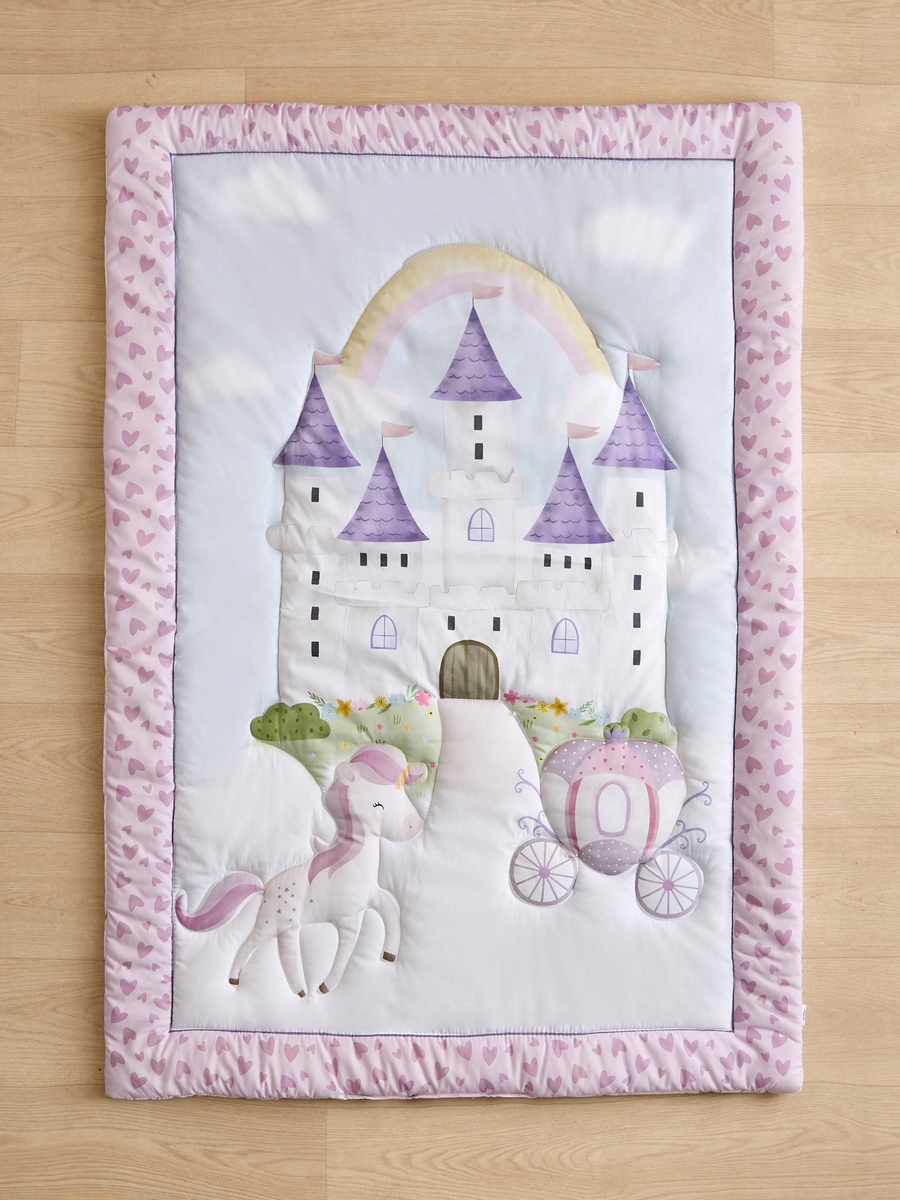 Baby Bedding Set with Unicorn Kingdom Print - 90x130 cm