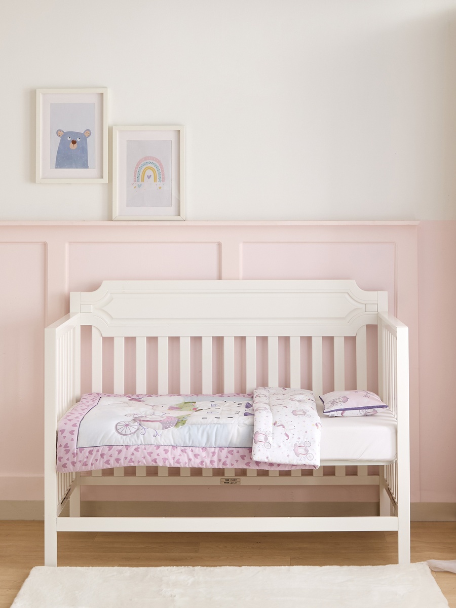 Baby Bedding Set with Unicorn Kingdom Print - 90x130 cm