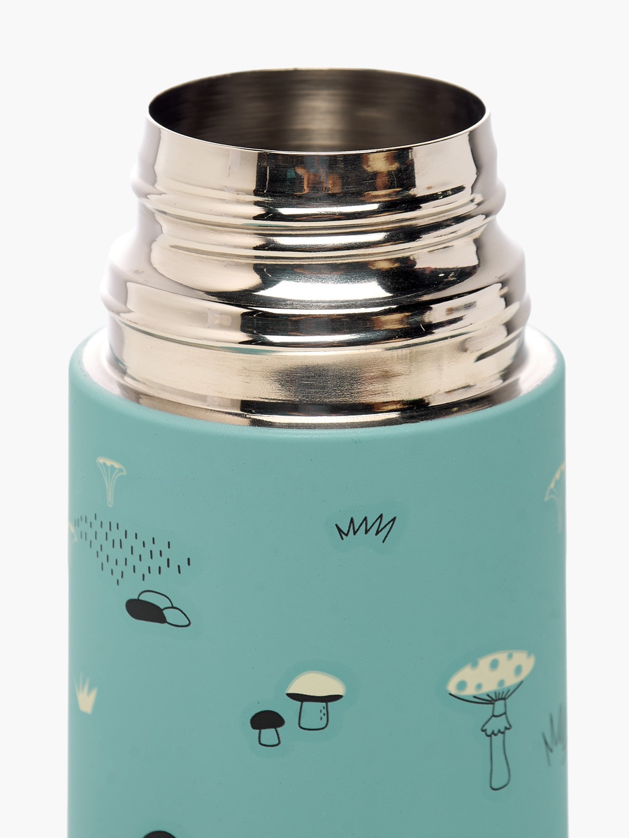 Mushroom Print Stainless Steel Thermos Flask - 500 ml