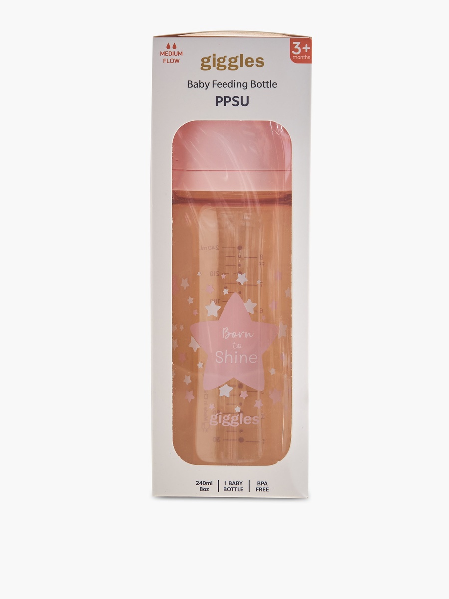 Feeding Bottle with Star Print - 240 ml