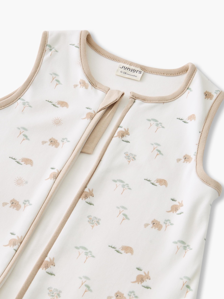 Baby Sleeping Bag with Rabbit Print - 32x85 cm