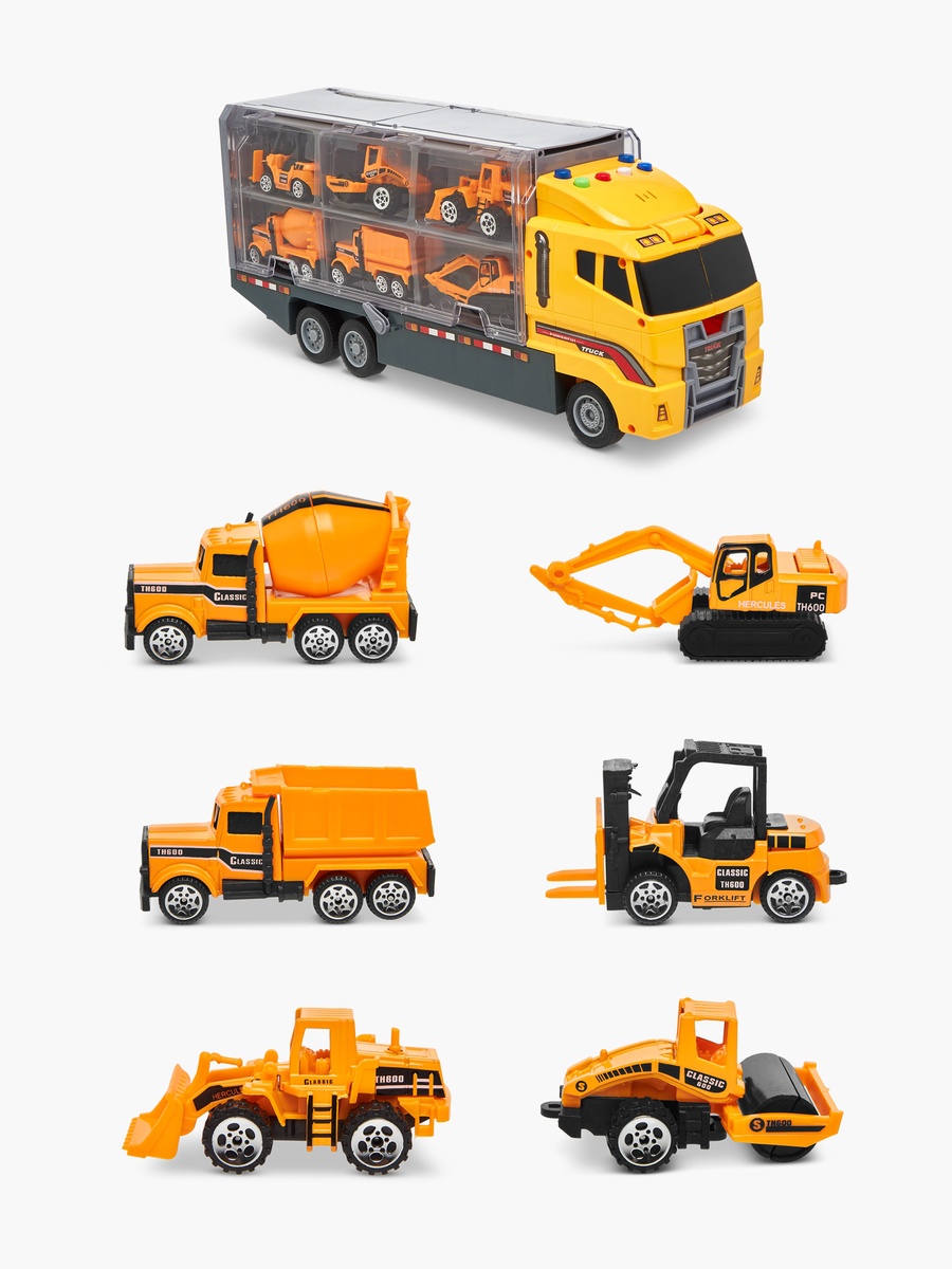 Storage Construction Truck Carrier Playset