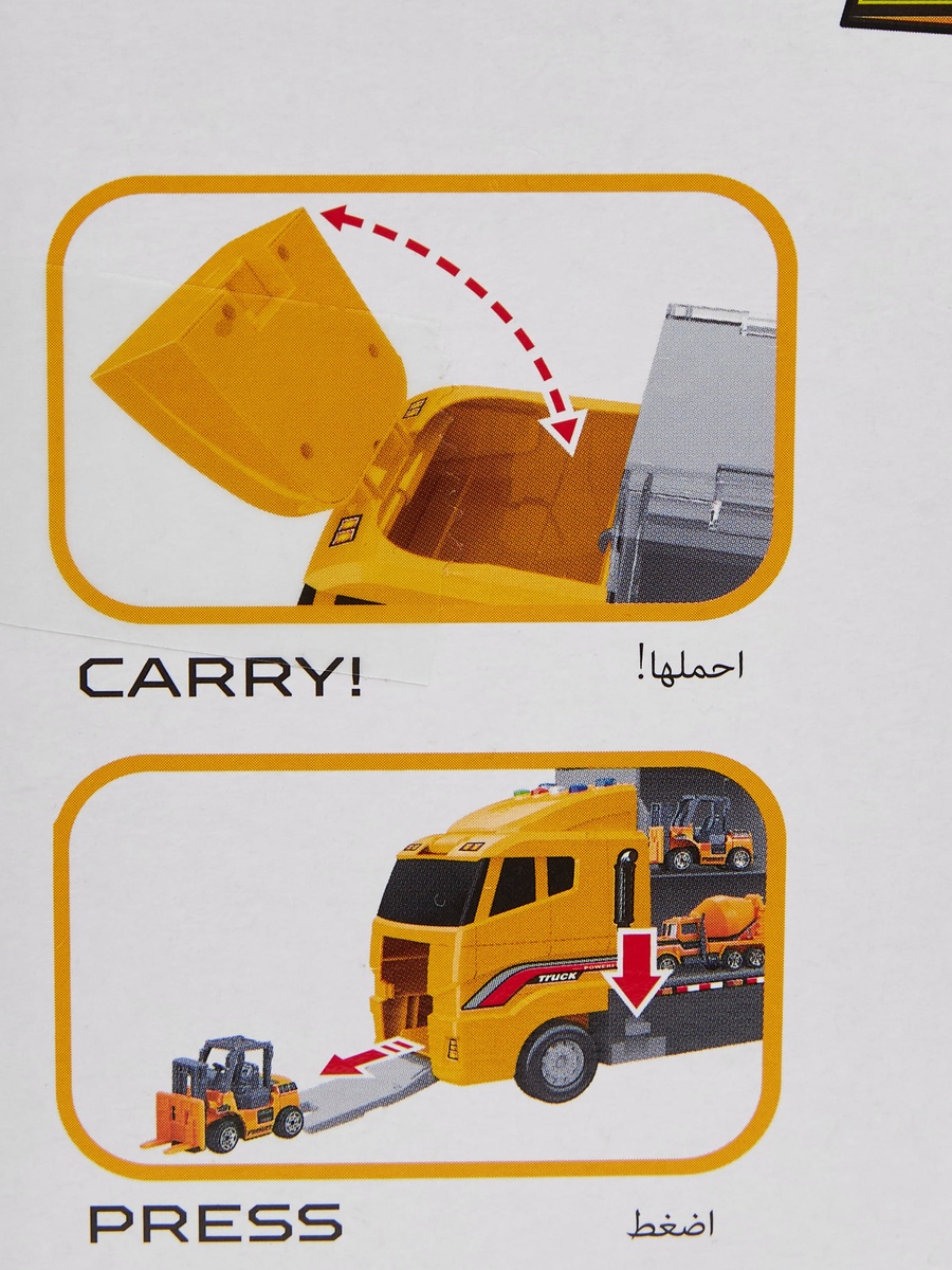 Storage Construction Truck Carrier Playset