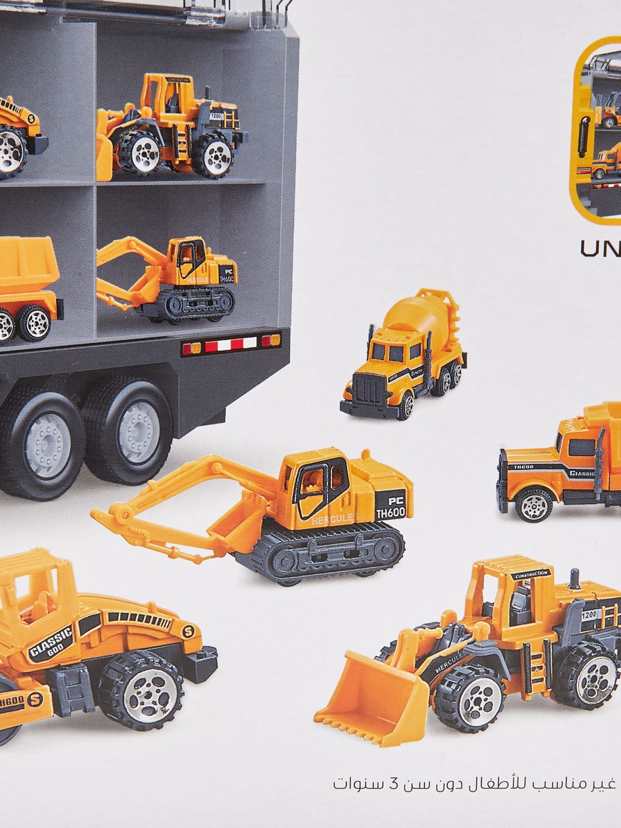 Storage Construction Truck Carrier Playset