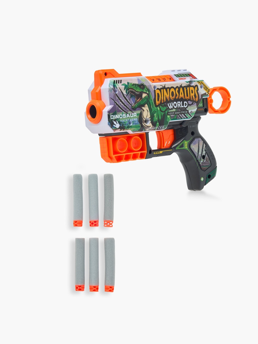 Dinosaur World Fast Blaster Soft Bullet Gun Playset