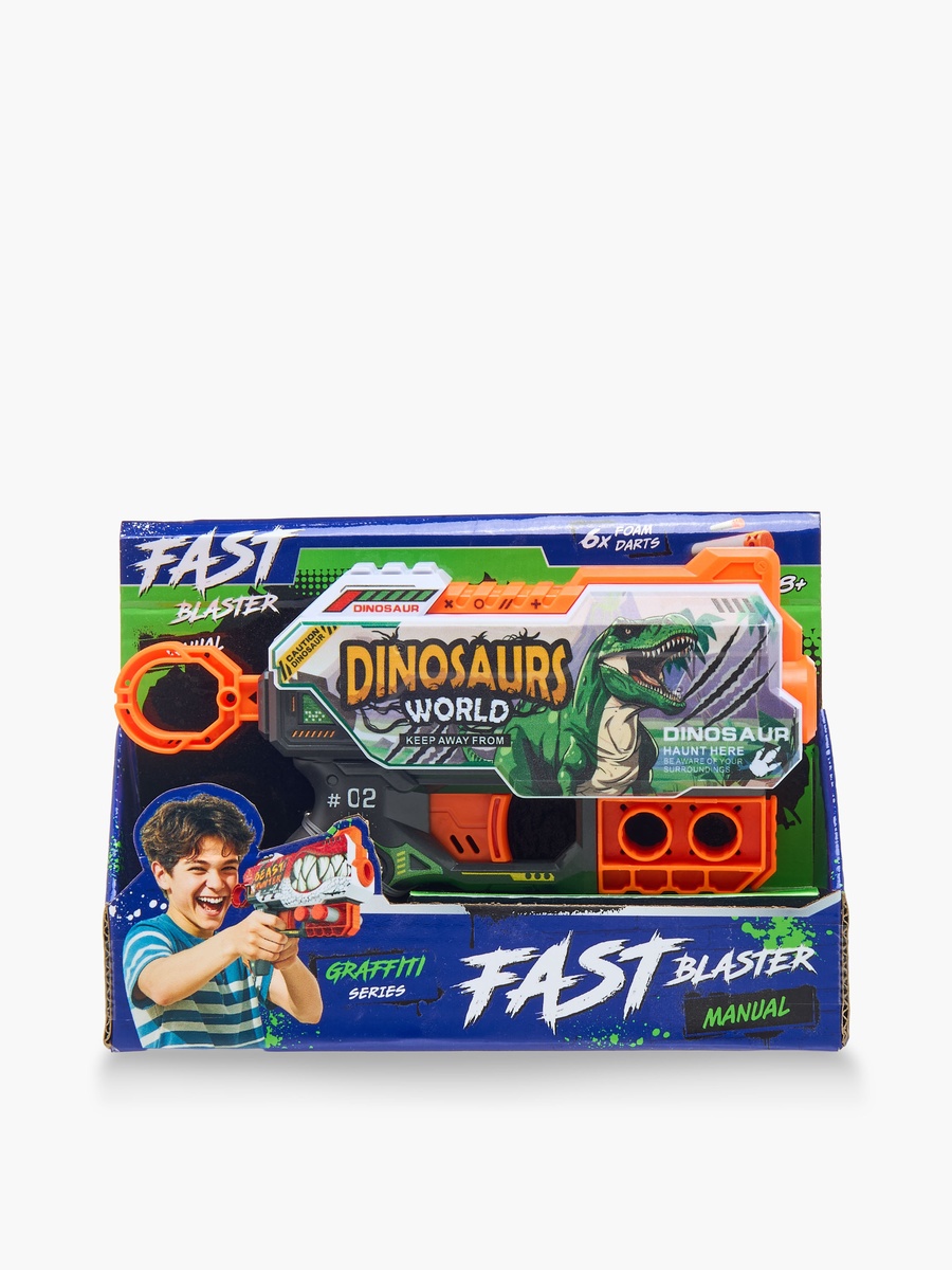 Dinosaur World Fast Blaster Soft Bullet Gun Playset