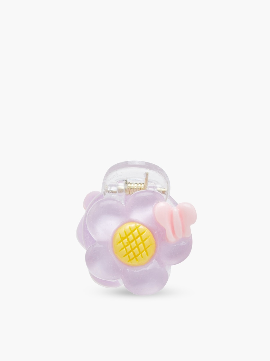 Pack of 4 Hair Clamp with Floral Design