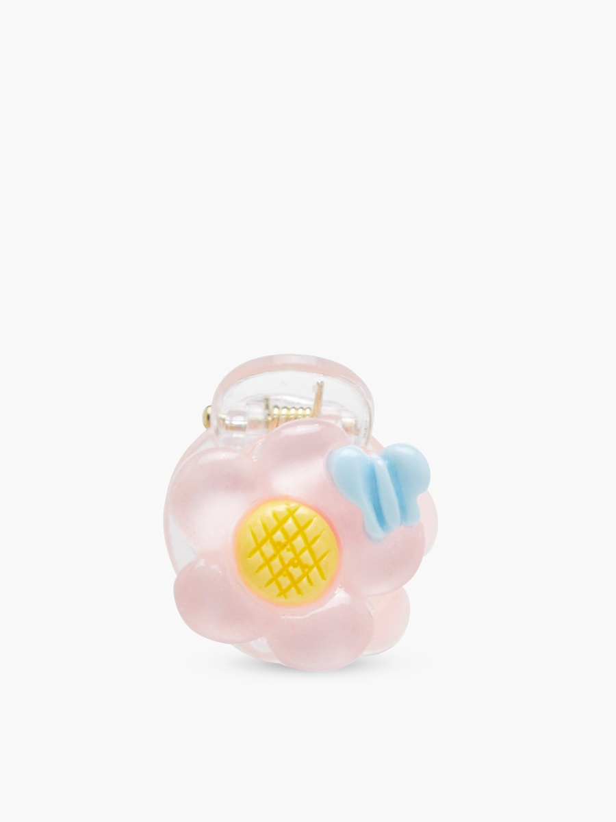 Pack of 4 Hair Clamp with Floral Design