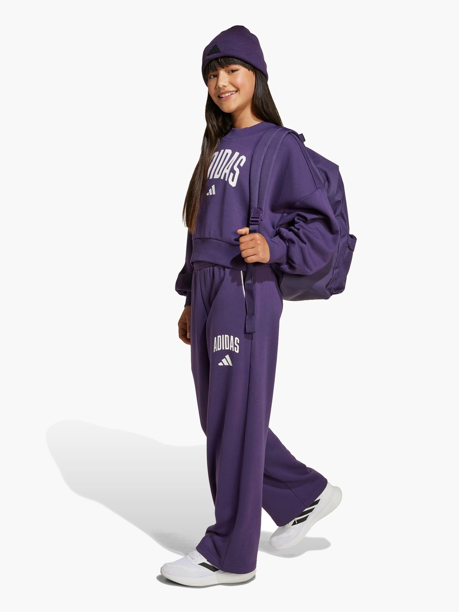 Girls Track Pants with Logo Print