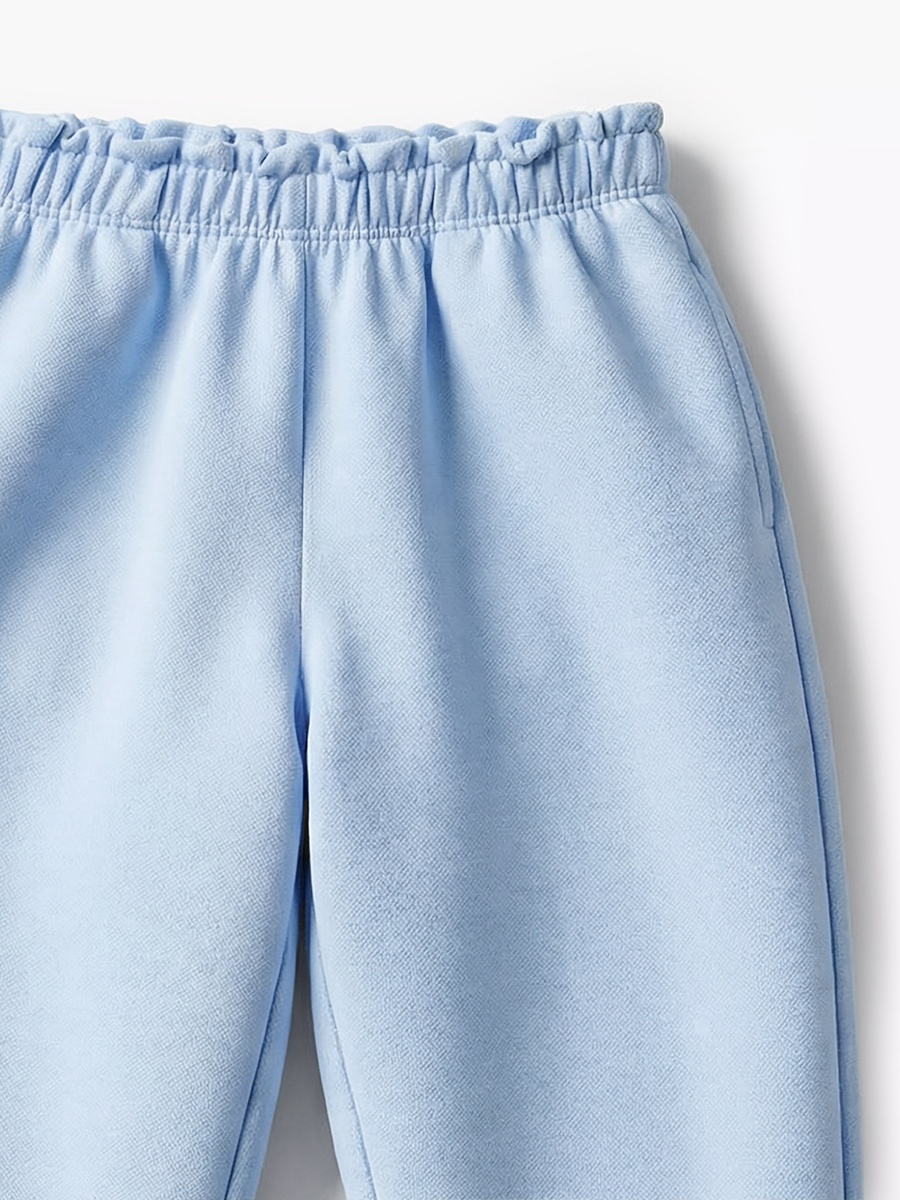 Elasticated Waist Joggers with Bow Applique