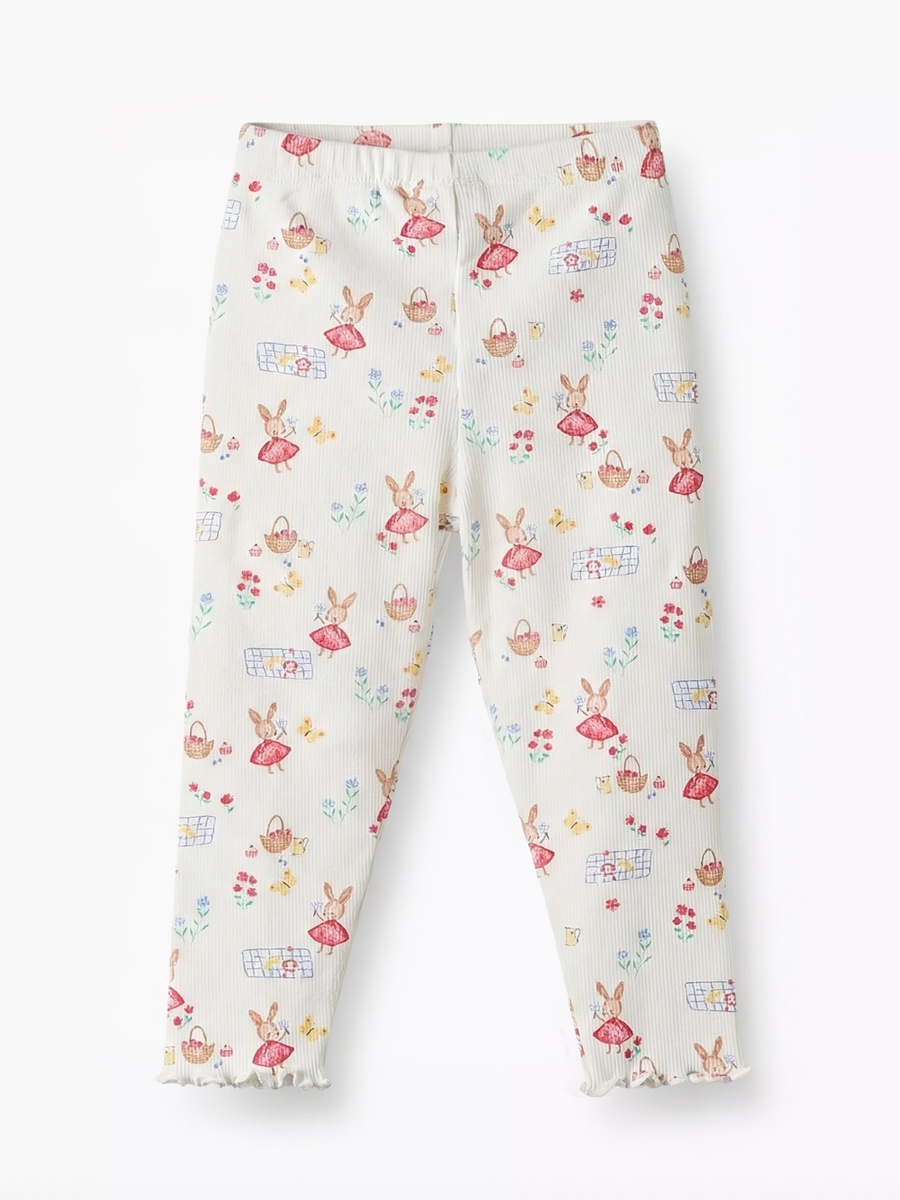 Leggings with Bunny Print