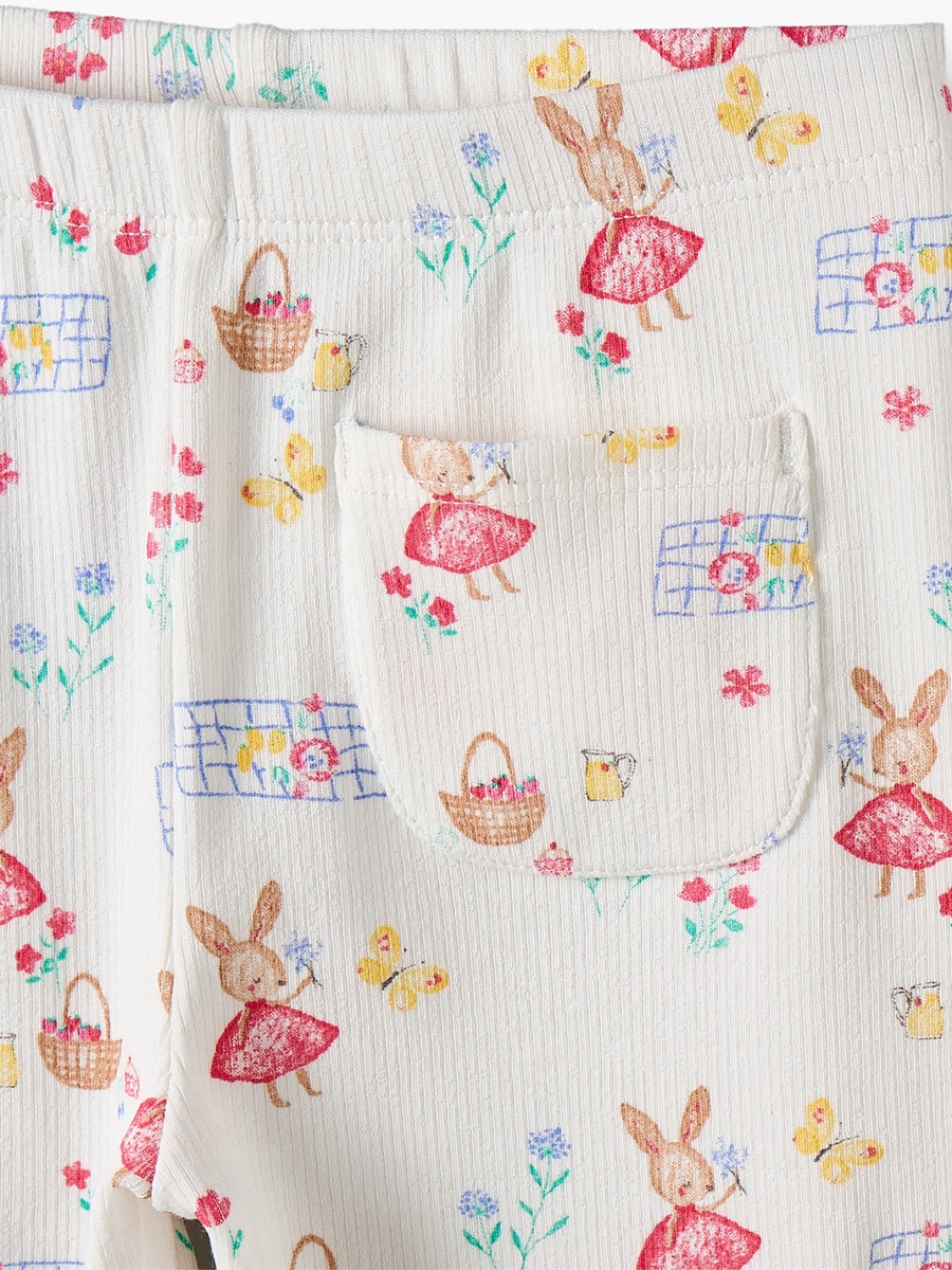 Leggings with Bunny Print