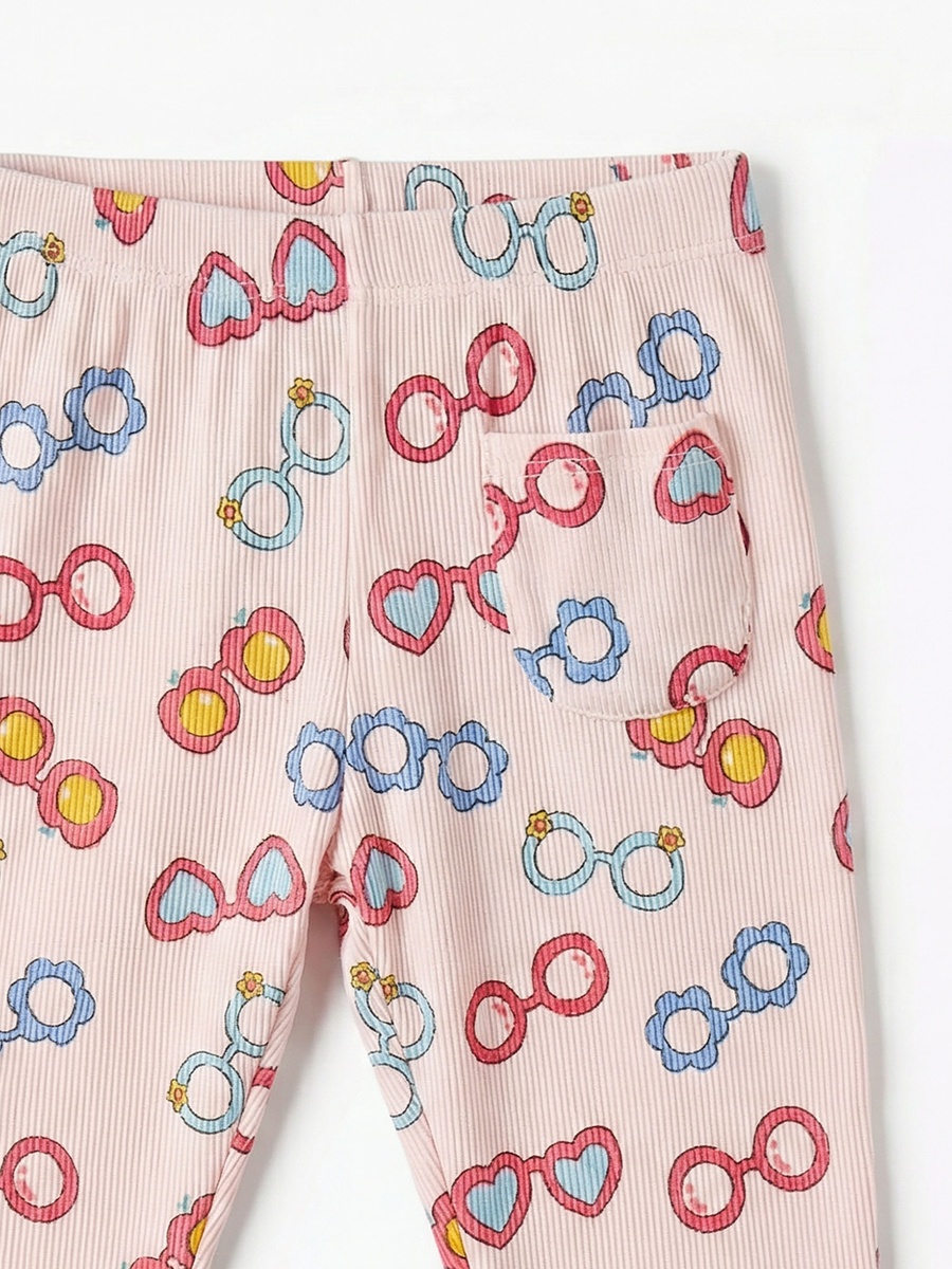 Leggings with Sunglasses Print