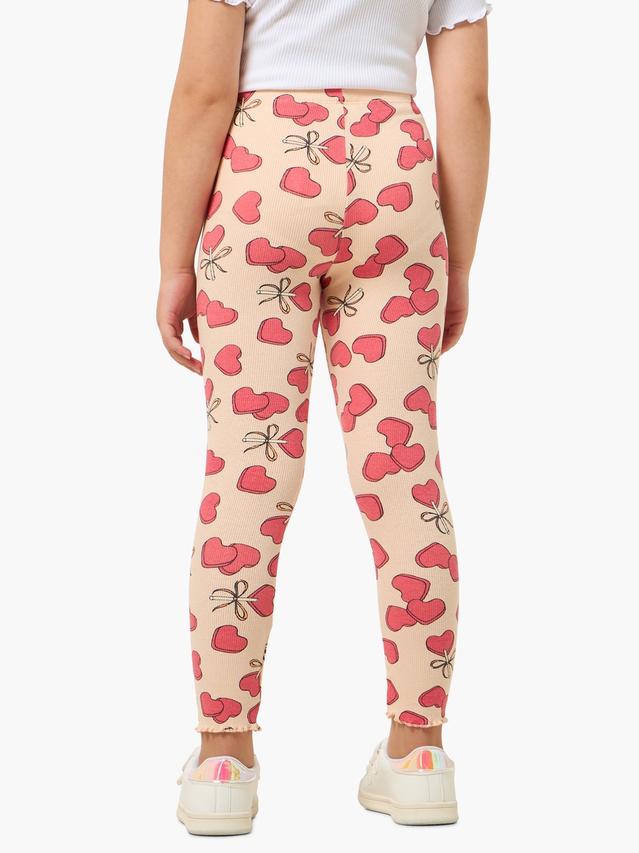 Leggings with Heart Print