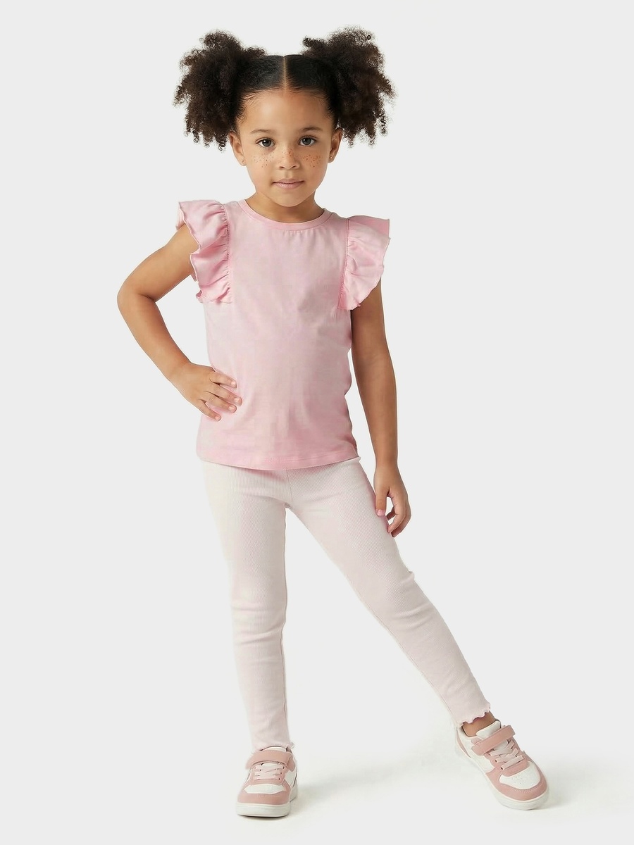 Leggings with Ribbed Detail
