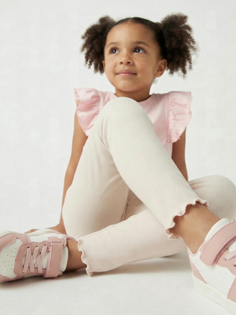 Leggings with Ribbed Detail