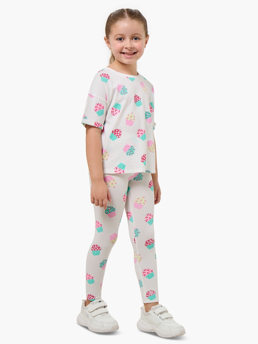 Leggings with Cupcake Print