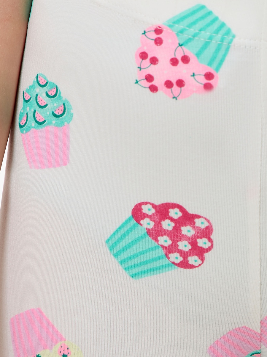 Leggings with Cupcake Print