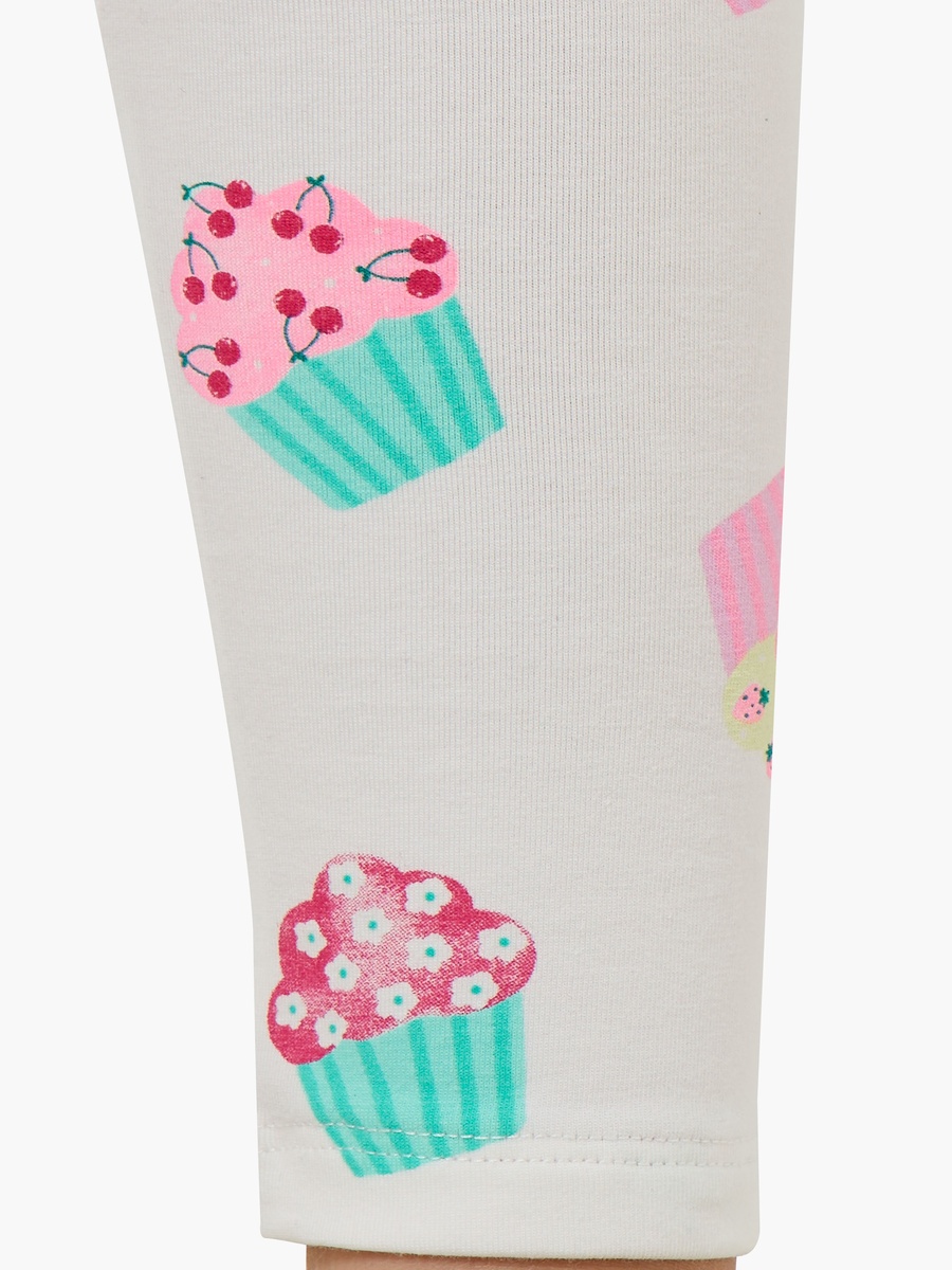 Leggings with Cupcake Print