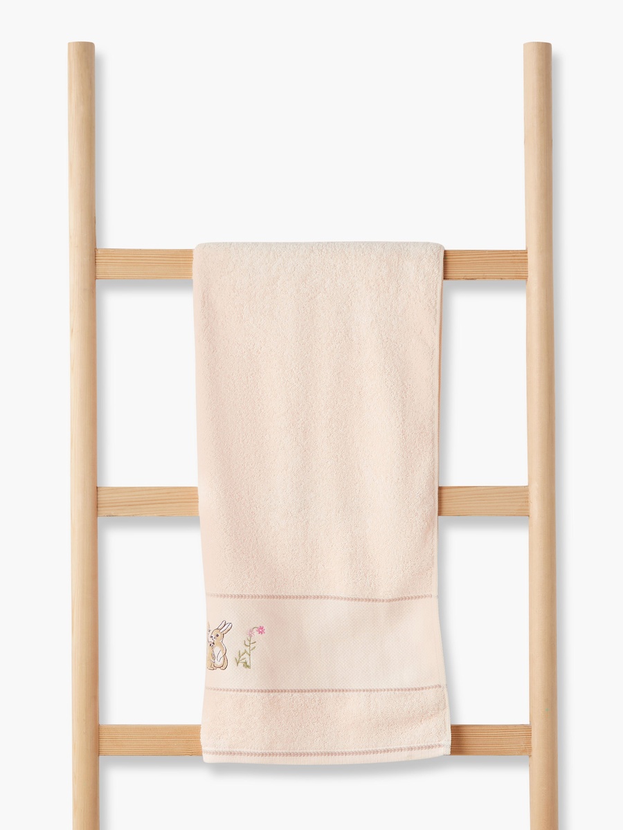 60x120 cm Baby Towel with Bunny Embroidery