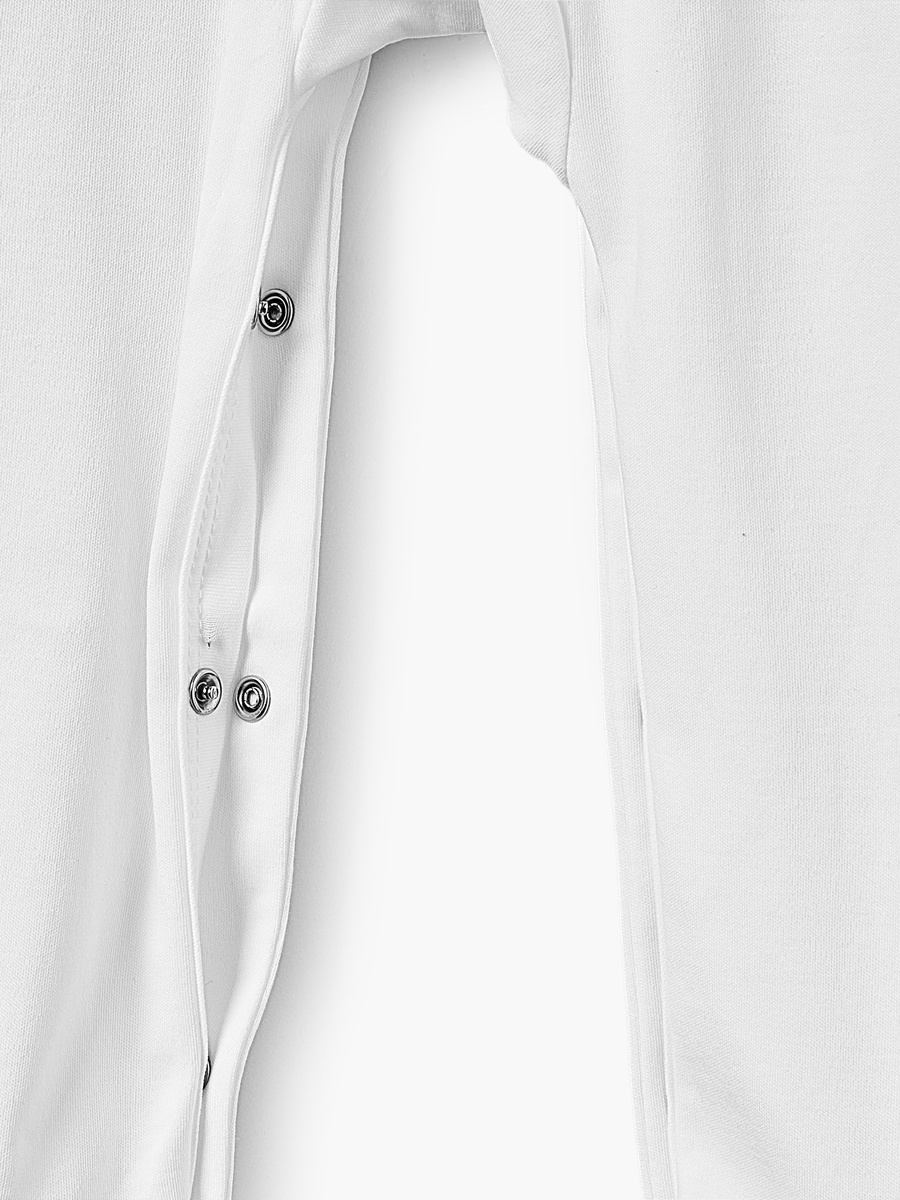 Cotton Round Neck Long Sleeves Sleepsuit with Moon and Star Embroidery