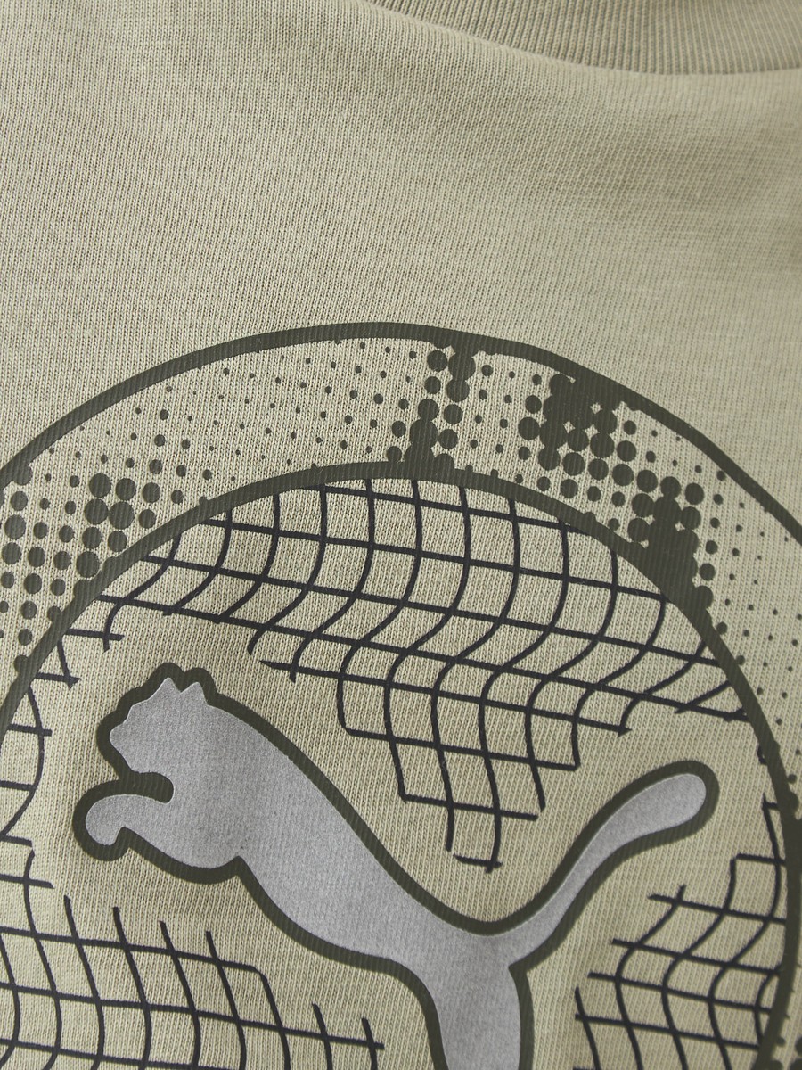 Boys Cotton Crew Neck T-Shirt with Graphic Print and Short Sleeves