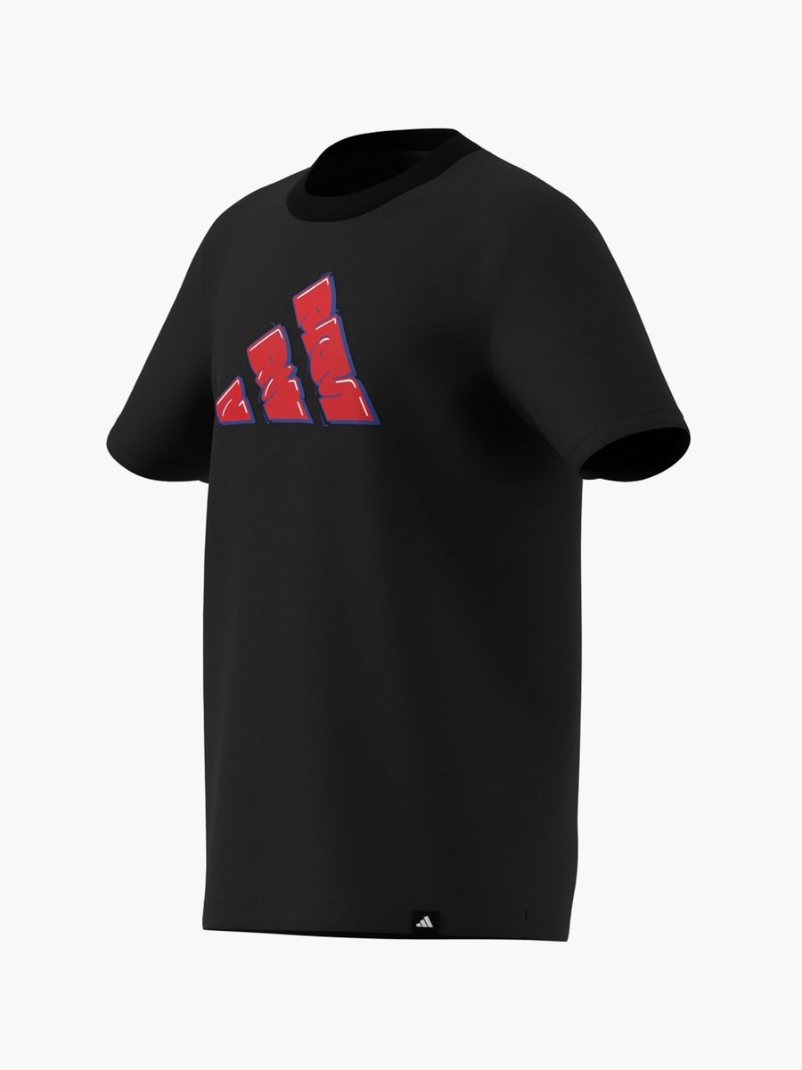 Boys Cotton Crew Neck T-Shirt with Logo Print and Short Sleeves