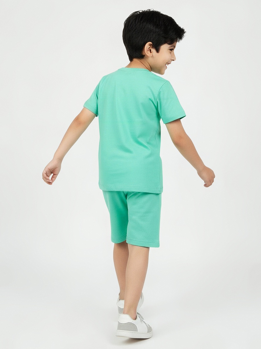 Crew Neck Short Sleeves T-Shirt with Graphic Print