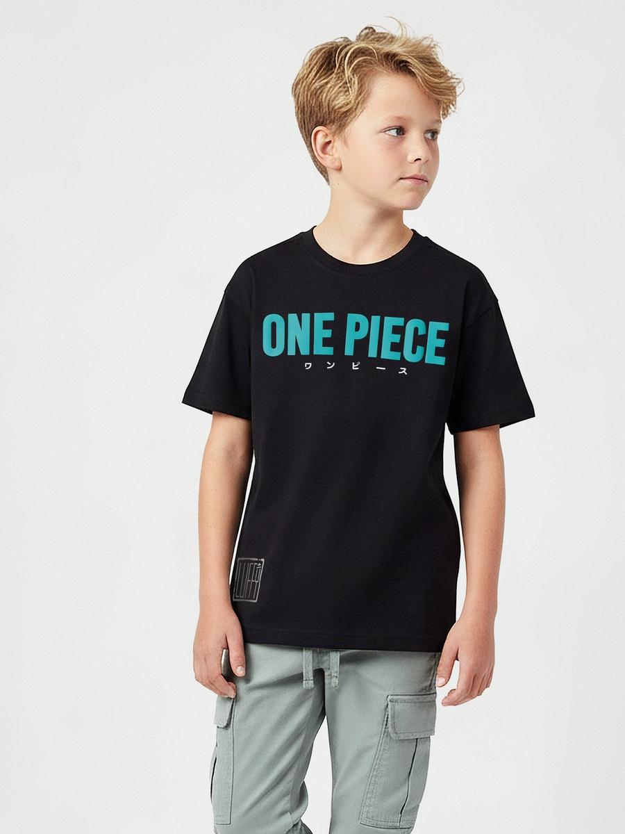 Crew Neck Short Sleeves T-Shirt with One Piece Print