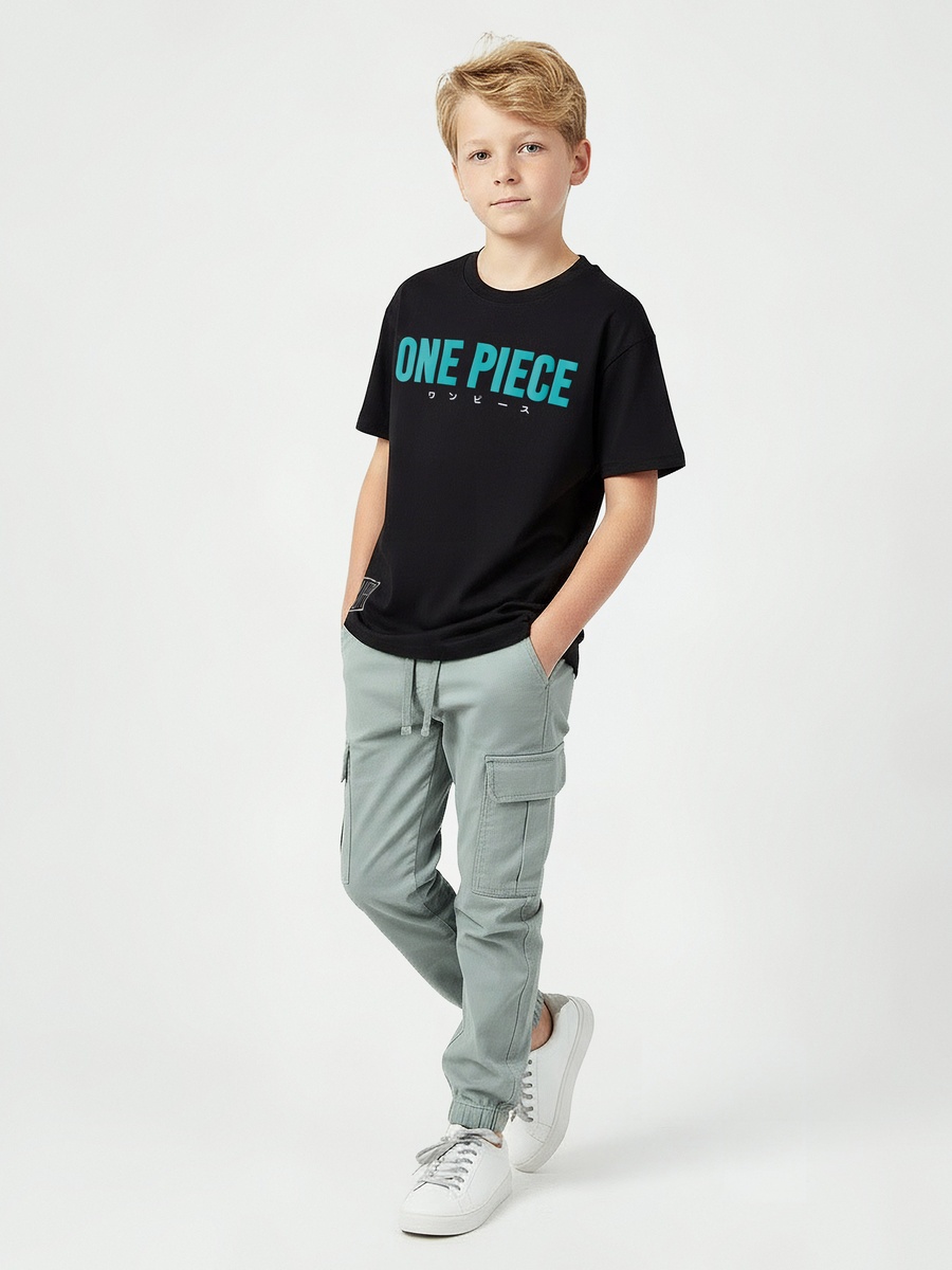 Crew Neck Short Sleeves T-Shirt with One Piece Print