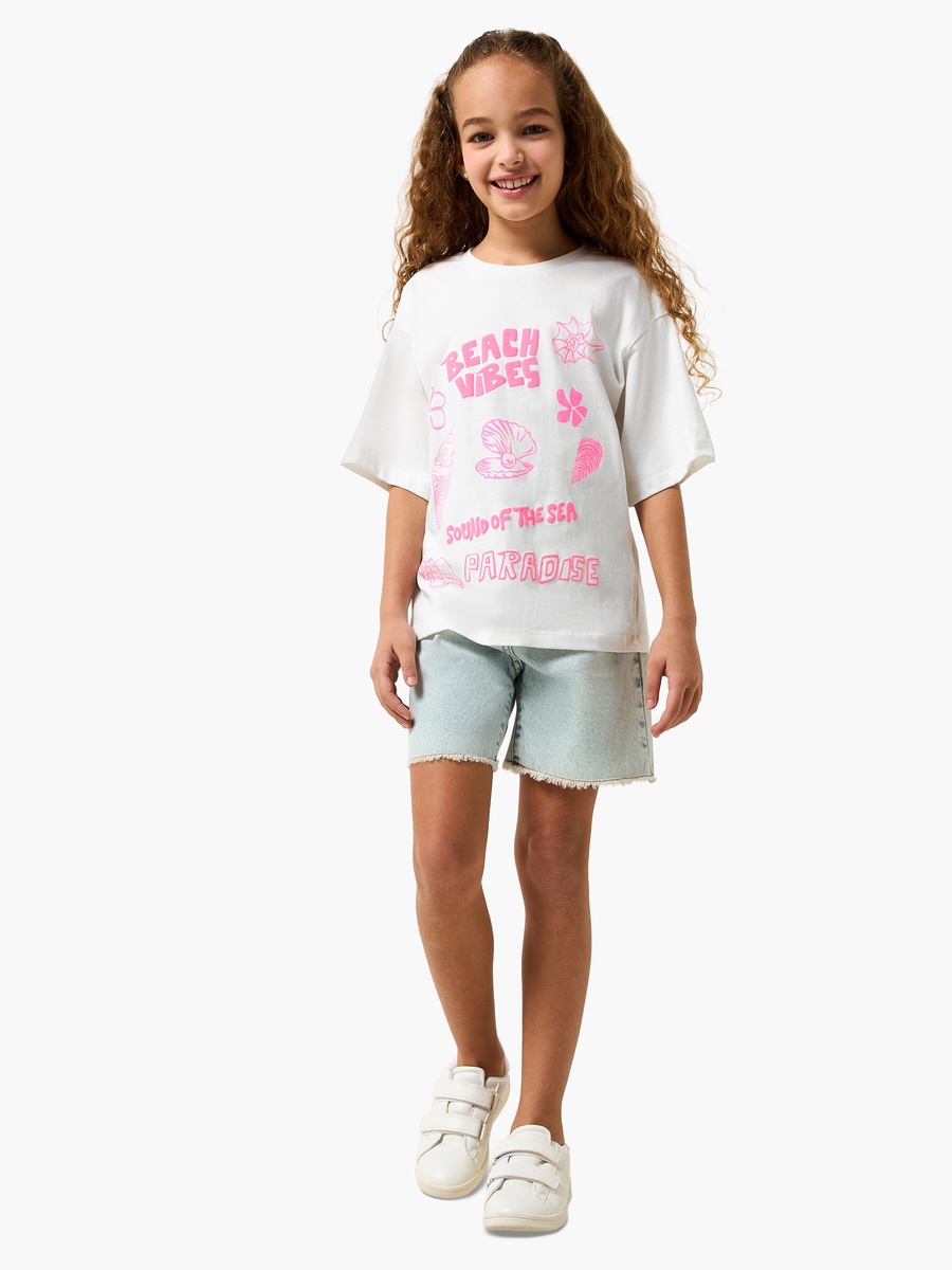 Crew Neck Short Sleeves T-Shirt with Graphic Print