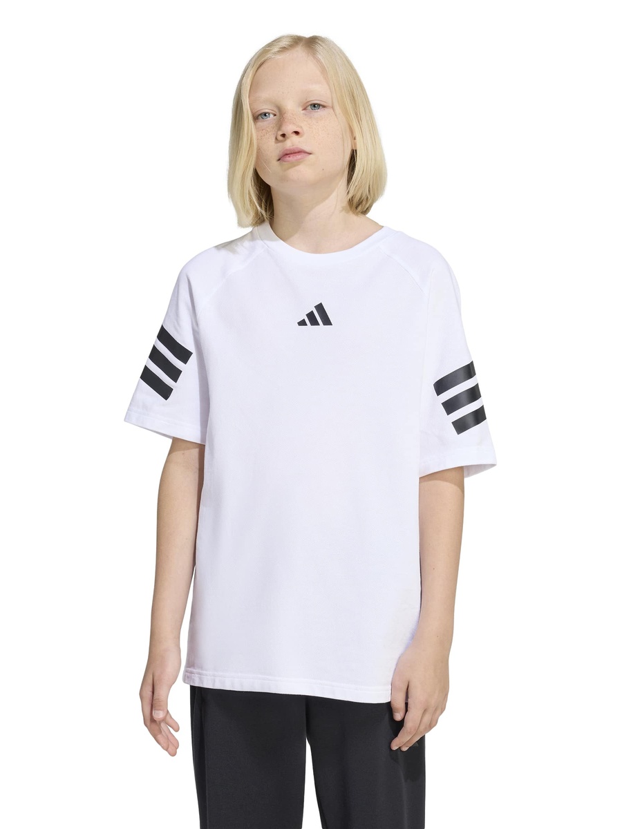 Crew Neck Short Sleeve T-Shirt with Logo Print